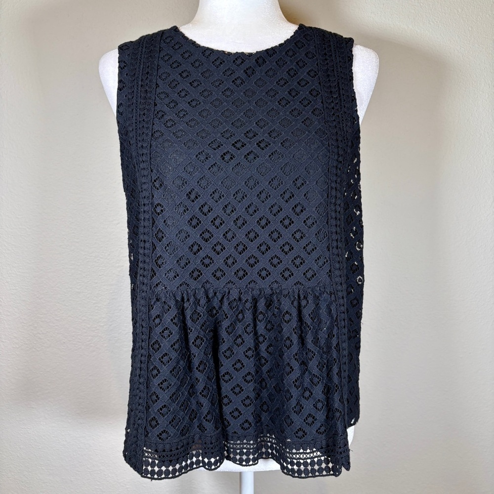 Banana Republic Black Lace Blouse